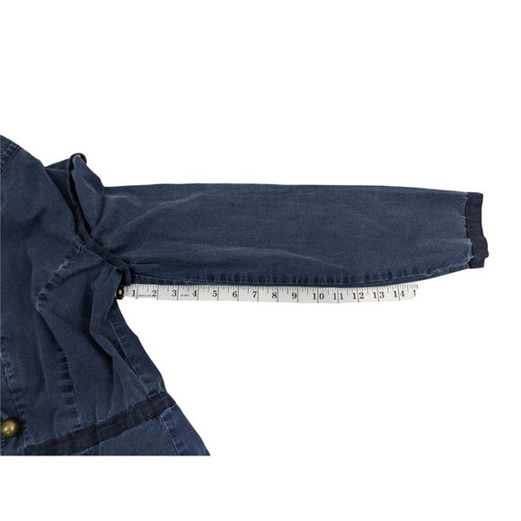 Women's Denim Blue Cotton Gold Button Front Sz. 6 Jacket 11g - Picture 4 of 9